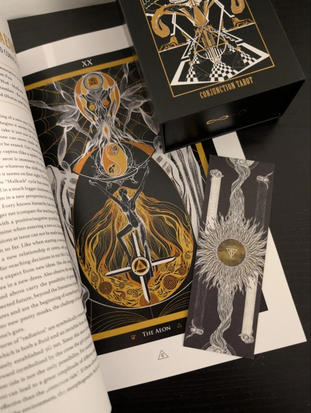 Conjunction Tarot Deck By Ina Auderieth with Signed Numbered Art Book